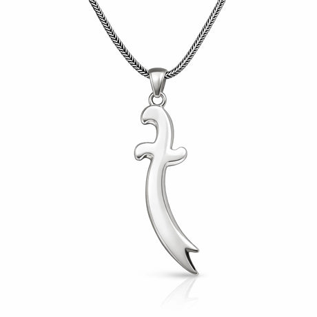 Necklace - Sterling Silver Zulfiqar Sword Pendant