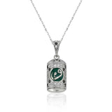 Sterling Silver Vav Pendant Necklace - Ornate Spiritual Design