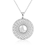Necklace - Sterling Silver Ottoman Tughra Filigree Statement