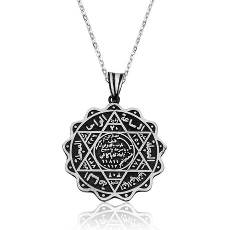 Sterling Silver Seal of Solomon Pendant Necklace