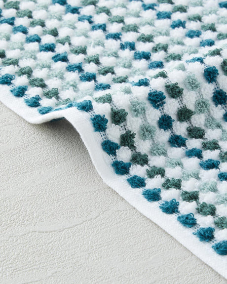 Premium-Quality-Cotton-Hand-Towel-Punto-Design-Green-White