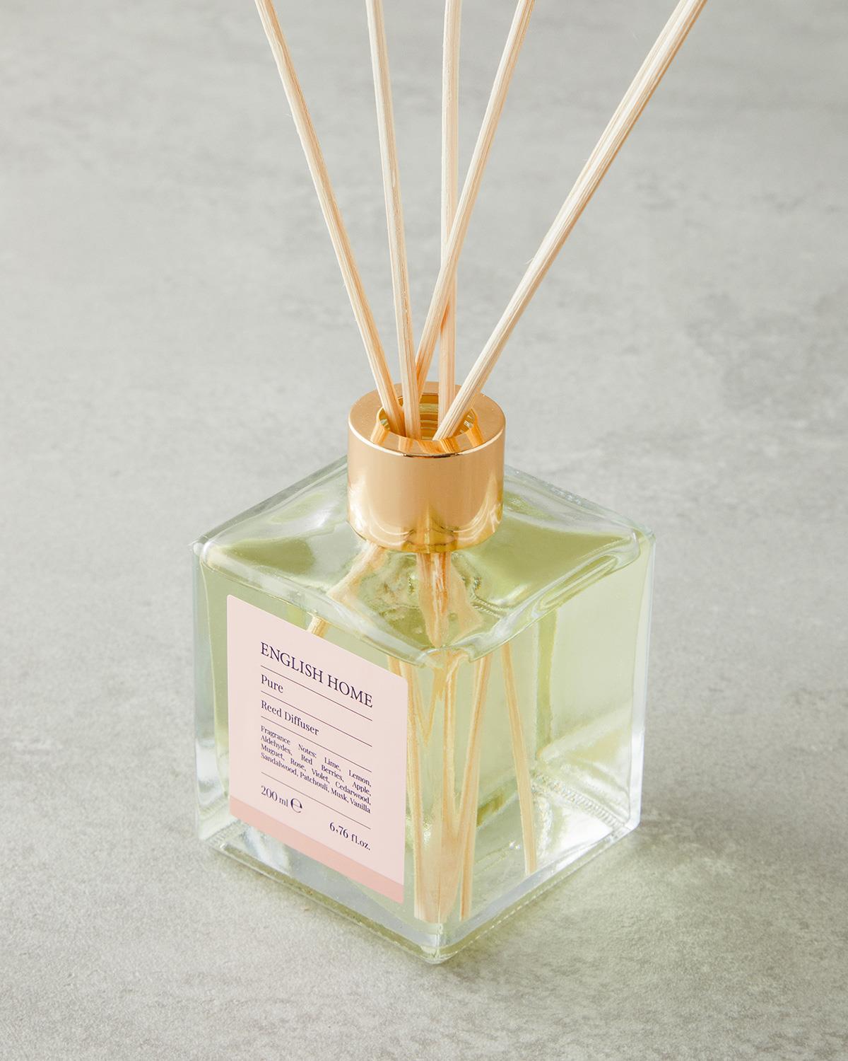 Premium Reed Diffuser   Crisp Pure Scent Home Fragrance