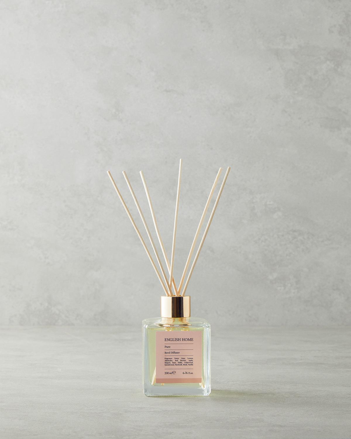 Premium Reed Diffuser   Crisp Pure Scent Home Fragrance