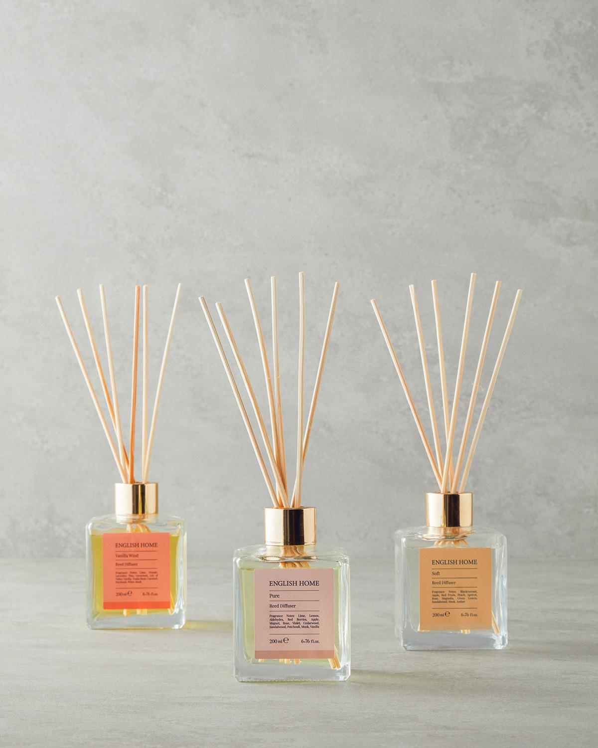 Premium Reed Diffuser   Crisp Pure Scent Home Fragrance