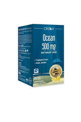 Pure Fish Oil Omega 3 - 500mg x 60 Lemon Flavored Capsules - TryAladdin