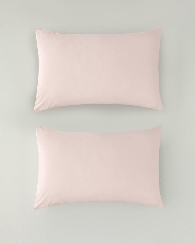 Professional-Quality-Pure-Cotton-Pillowcase-Pair-50x70cm-Dusty-Pink