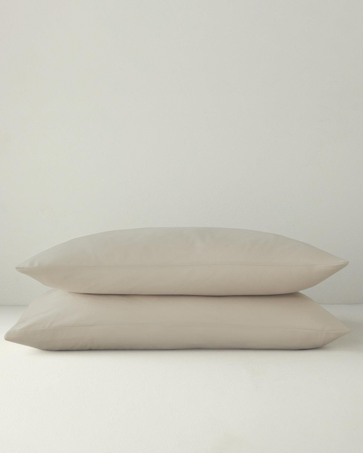 Luxury Hotel Quality Cotton Pillowcase Set Coffee Brown