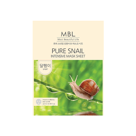 Pure Snail Intensive Sheet Mask - Deep Hydration & Environmental Protection - TryAladdin