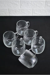 Purelegant Professional Heat - Resistant Borosilicate Glass Mugs - 6 Pack 395ml - TryAladdin