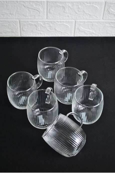 Purelegant Professional Heat - Resistant Borosilicate Glass Mugs - 6 Pack 395ml - TryAladdin