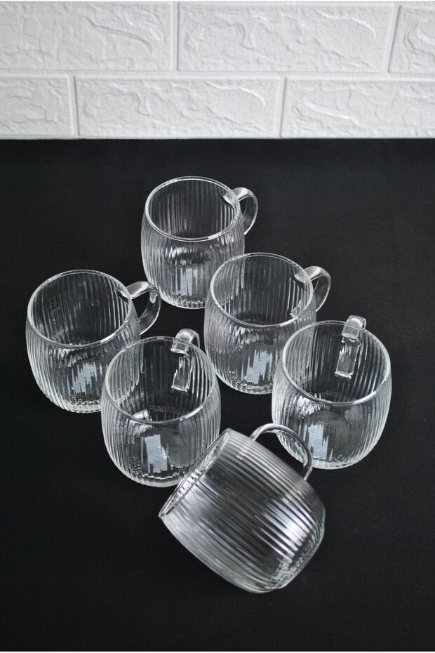 Purelegant Professional Heat - Resistant Borosilicate Glass Mugs - 6 Pack 395ml - TryAladdin