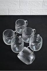 Purelegant Professional Heat - Resistant Borosilicate Glass Mugs - 6 Pack 395ml - TryAladdin