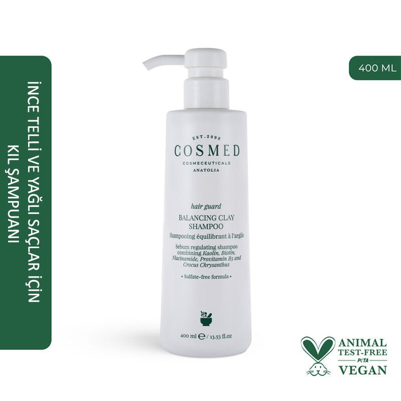 Purifying Balancing Clay Shampoo - Sebum Control for Oily, Fine Hair - TryAladdin