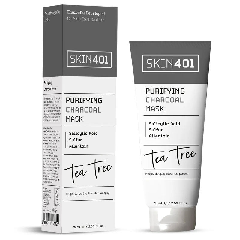Purifying Charcoal Mask - Salicylic Acid & Sulfur Deep Cleanse - TryAladdin