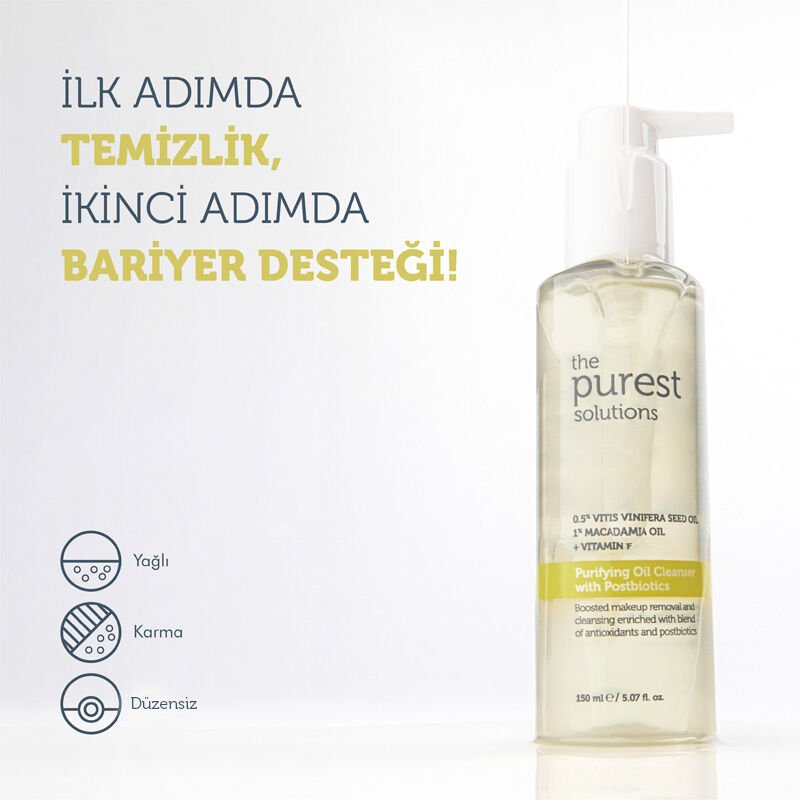 Purifying Oil Cleanser - Postbiotic & Macadamia Double Cleanse - TryAladdin