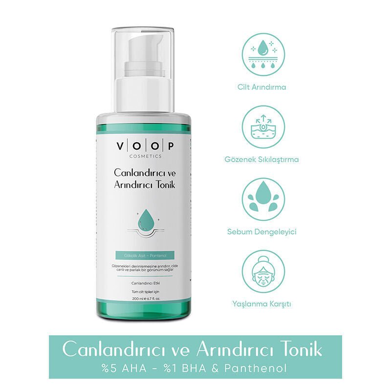 Purifying & Revitalizing Tonic - Glycolic Acid & Multi - AHA Complex - TryAladdin