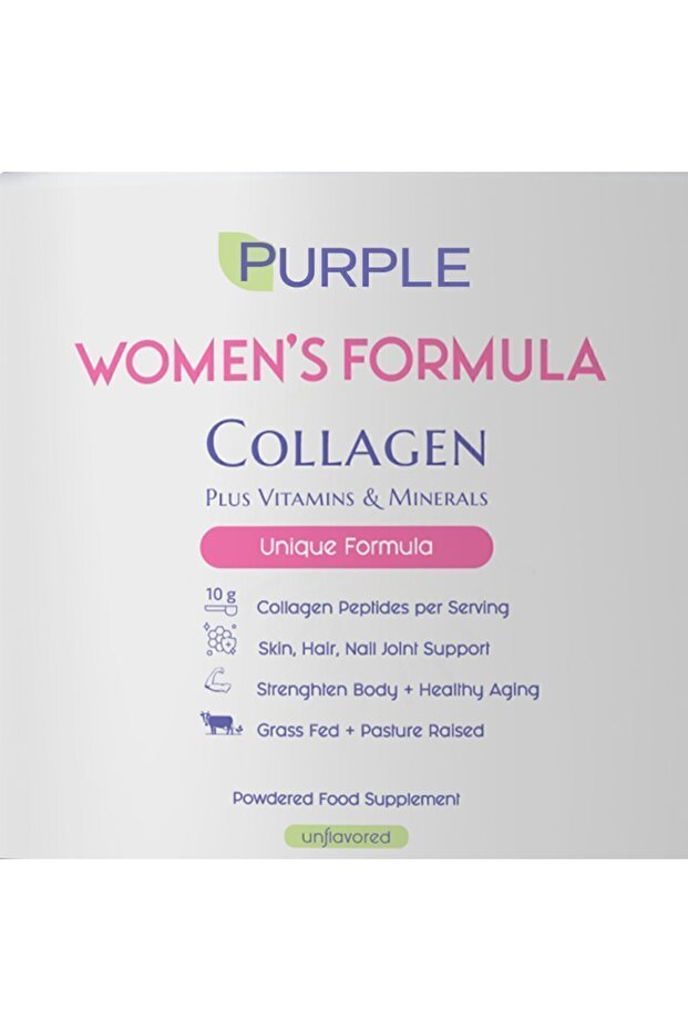 Purple Women's Formula Collagen Powder - 450g Unflavored, 13 Vitamins & 8 Minerals - TryAladdin