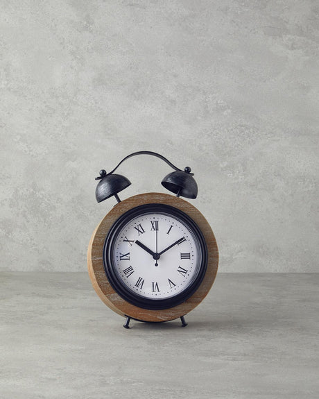 Premium Natural Wood Quadro Table Clock