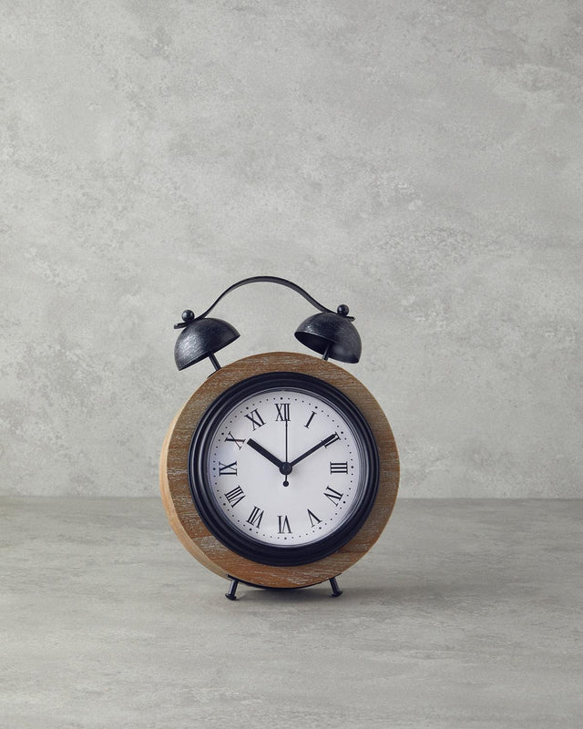 Premium Natural Wood Quadro Table Clock