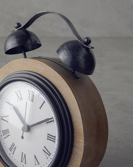 Premium Natural Wood Quadro Table Clock