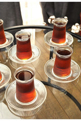 Qualitev Milano Professional Turkish Tea Glass Set - 12 Pieces - TryAladdin