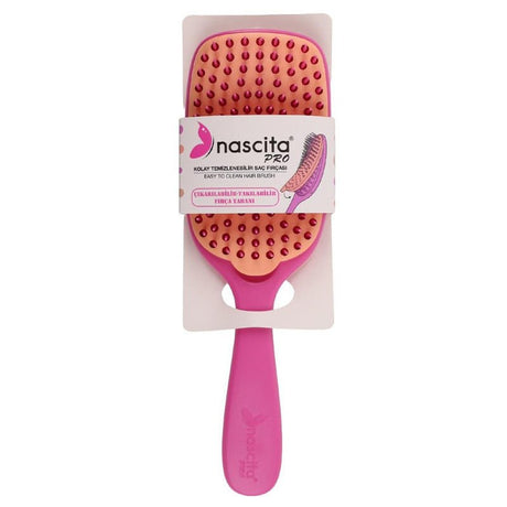 Quick - Clean Detangling Hairbrush, Pink - TryAladdin
