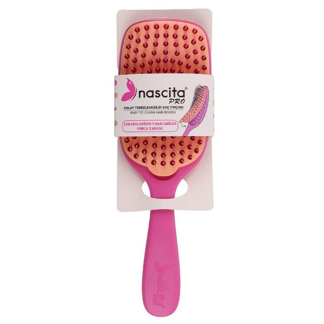 Quick - Clean Detangling Hairbrush, Pink - TryAladdin