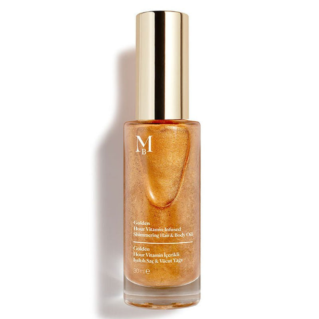 Radiant Glow Vitamin - Infused Shimmering Hair & Body Oil, 30ml - TryAladdin