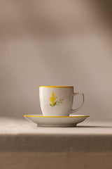 Rakle Mimoza Professional Ceramic Coffee Cup Set - 2 x 110 Cc - TryAladdin