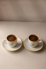 Rakle Mimoza Professional Ceramic Coffee Cup Set - 2 x 110 Cc - TryAladdin