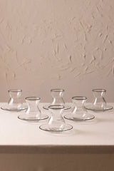 Rakle Premium Pure Black 12 - Piece Turkish Tea Set - 140ml Each - TryAladdin