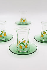 Rakle Professional Bodrum Turkish Tea Glass Set - 12 Piece - 170cc - TryAladdin