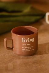 Rakle Professional Cozy Ceramic Mug Set with Metal Stand - 4 - Piece 180ml Each - TryAladdin