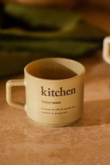 Rakle Professional Cozy Ceramic Mug Set with Metal Stand - 4 - Piece 180ml Each - TryAladdin