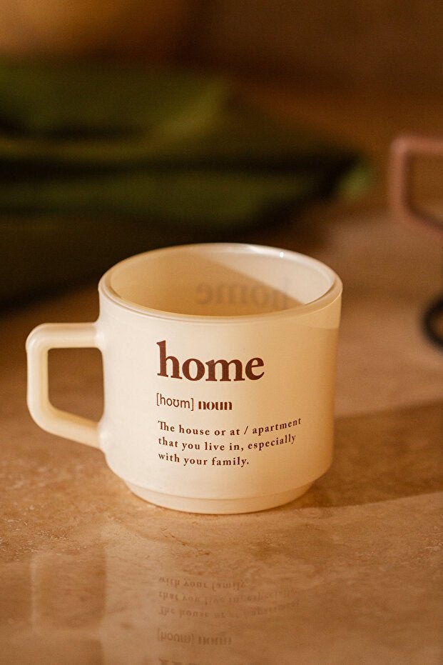 Rakle Professional Cozy Ceramic Mug Set with Metal Stand - 4 - Piece 180ml Each - TryAladdin