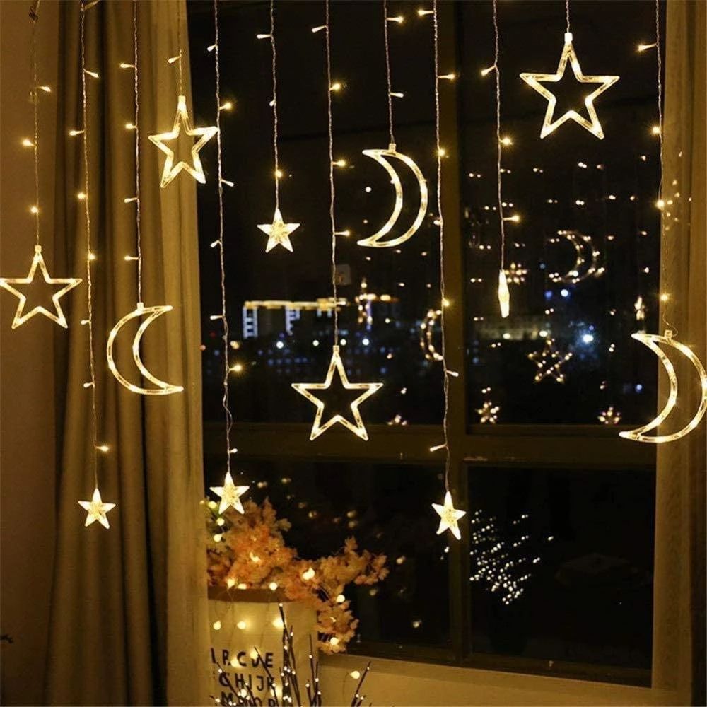 Ramadan Decoration, Moon and Star LED Ornaments - TryAladdin