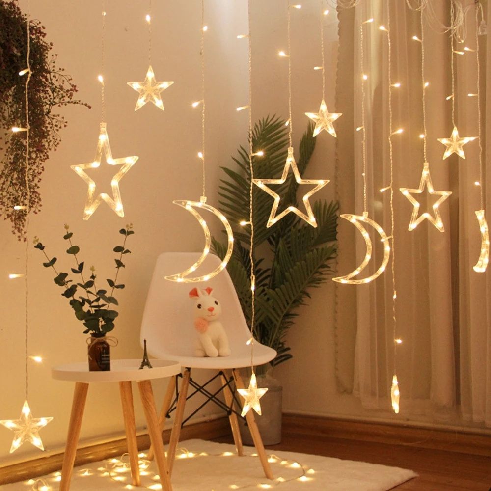 Ramadan Decoration, Moon and Star LED Ornaments - TryAladdin