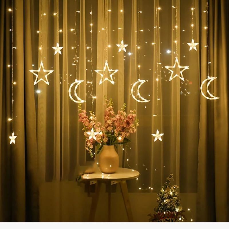 Ramadan Decoration, Moon and Star LED Ornaments - TryAladdin