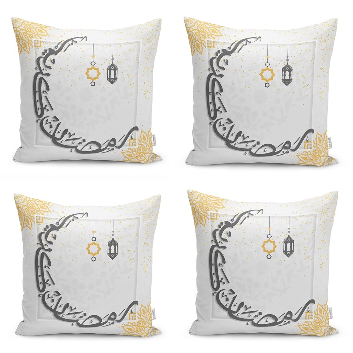 Ramadan Kareem Specially Designed Runner and Cushion Pillow Cover Set - TryAladdin