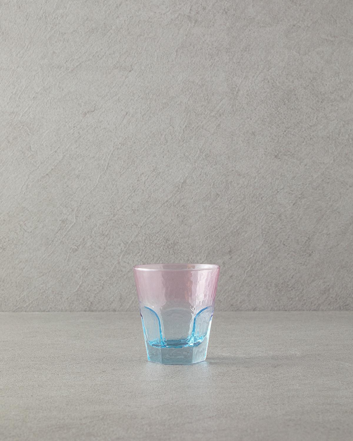 Premium Gradient Glass Tumbler Set   3 Piece Colorful
