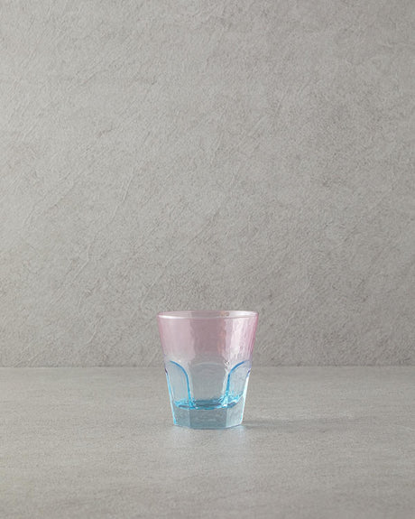 Premium Gradient Glass Tumbler Set   3 Piece Colorful