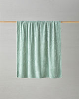 Premium Jacquard Plush Throw Blanket Sage Green