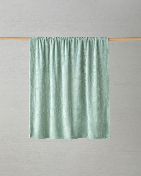 Premium-Jacquard-Plush-Throw-Blanket-Sage-Green