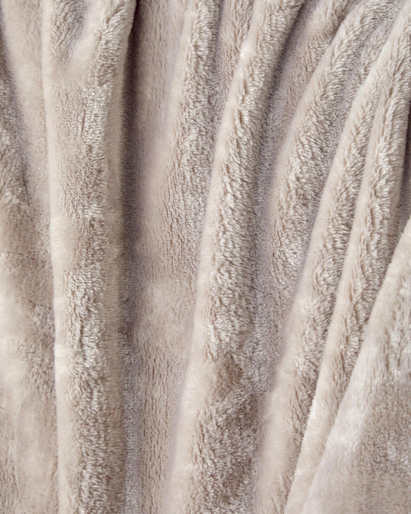 Premium Jacquard Plush TV Blanket - Beige