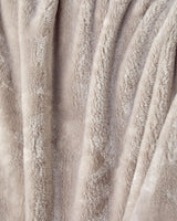 Premium Jacquard Plush TV Blanket - Beige