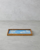 Premium Raspberry Pattern Decorative Serving Tray Blue