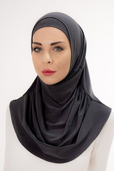 Ready - to - Wear Pleated Hijab - 50cm 2 - Piece Set - TryAladdin