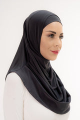 Ready - to - Wear Pleated Hijab - 50cm 2 - Piece Set - TryAladdin