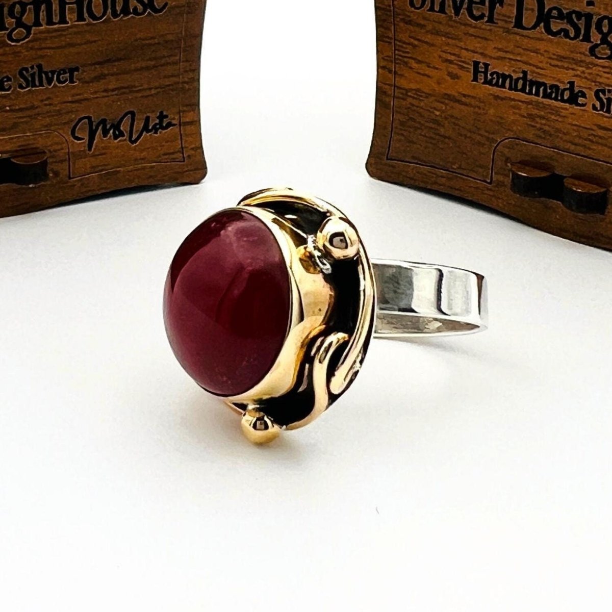 Red Agate Stone Women's Ring - TryAladdin