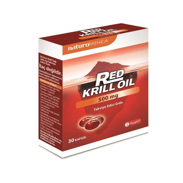 Red Krill Oil - High Omega - 3 EPA & DHA Dietary Supplement Capsules - TryAladdin